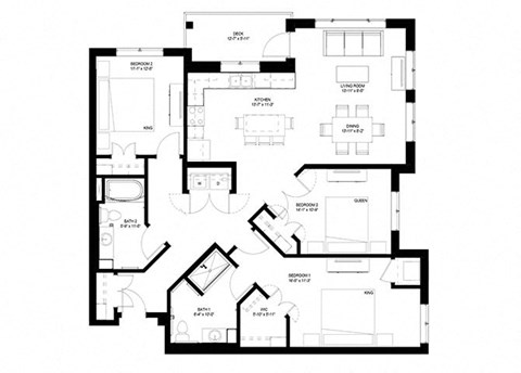 3 Bedroom Floor Plan
